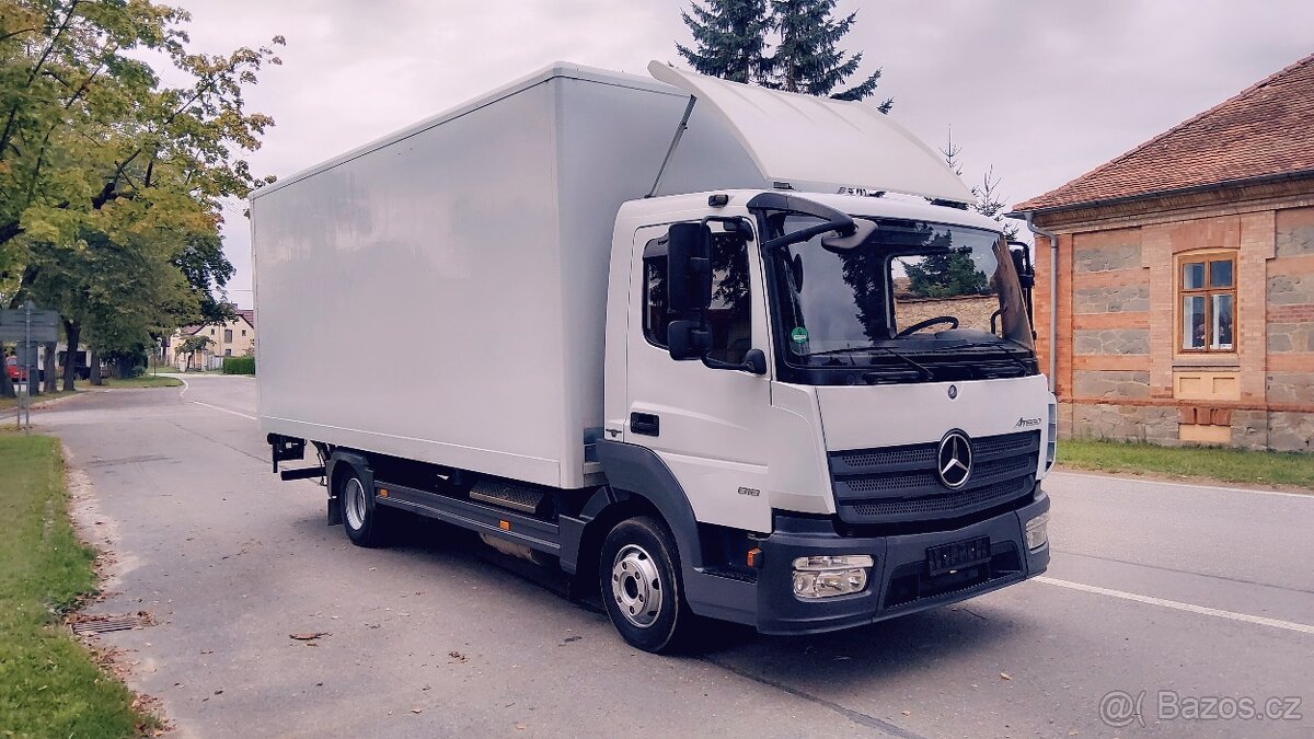 Mercedes-Benz Atego 818 - EURO 6 - skříň+ HČ - 15 palet - 2