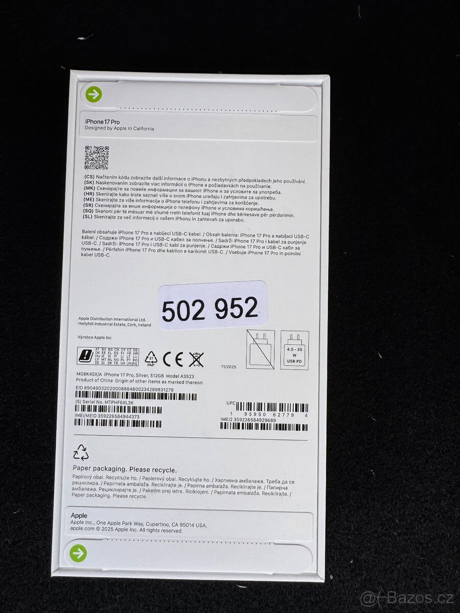 Novy Apple iPhone 17 Pro 512GB Silver - 2