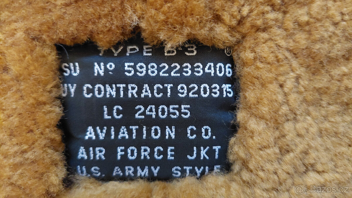 Kožená bunda pilotka B-3 - 2