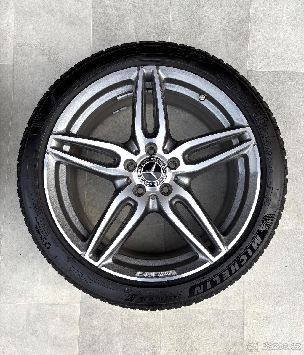 Mercedes E W213 AMG Alu R19 5x112 Zimní Michelin - 2