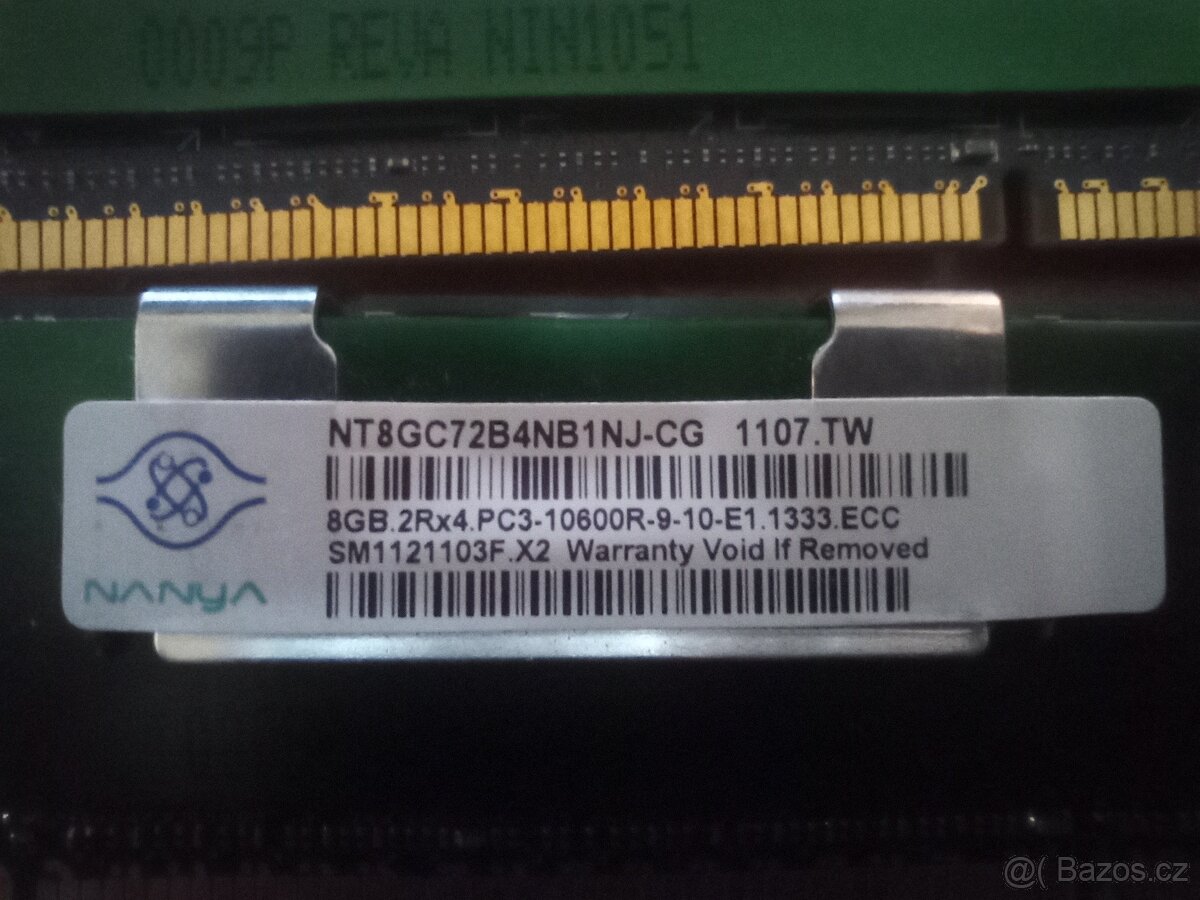 Prodám Samsung PC3L DDR3 16Gb 10600R - 2