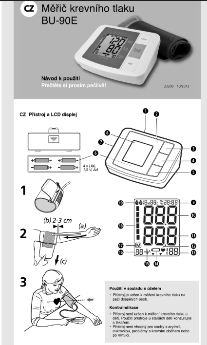 Tlakoměr ecomed BU-90E - 2
