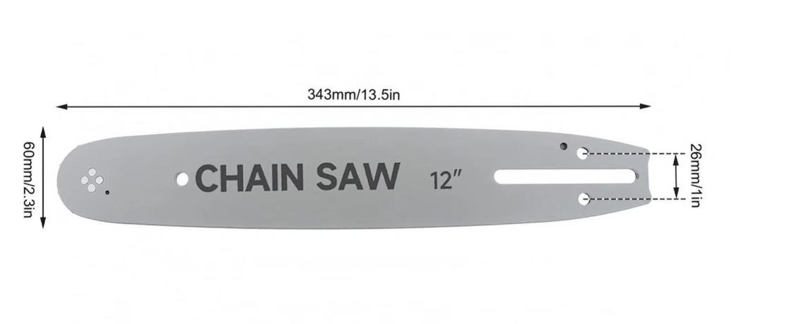 Vodící lišta k aku pilám 12" pro 3/8 řetěz - skladem - 2