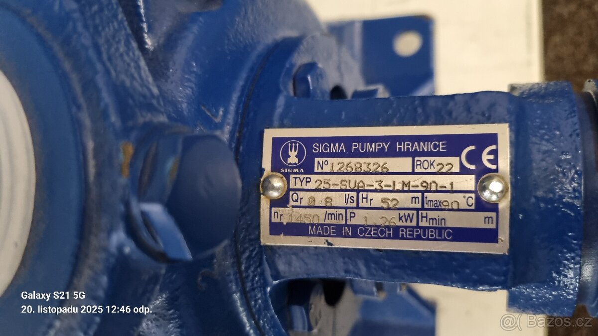 Čerpadlo Sigma 25-SVA-3-LM-90-1 - 2