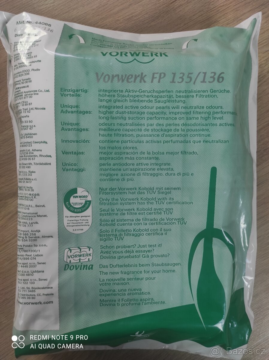 Prodám originál sadu filtry a sáčky - 2