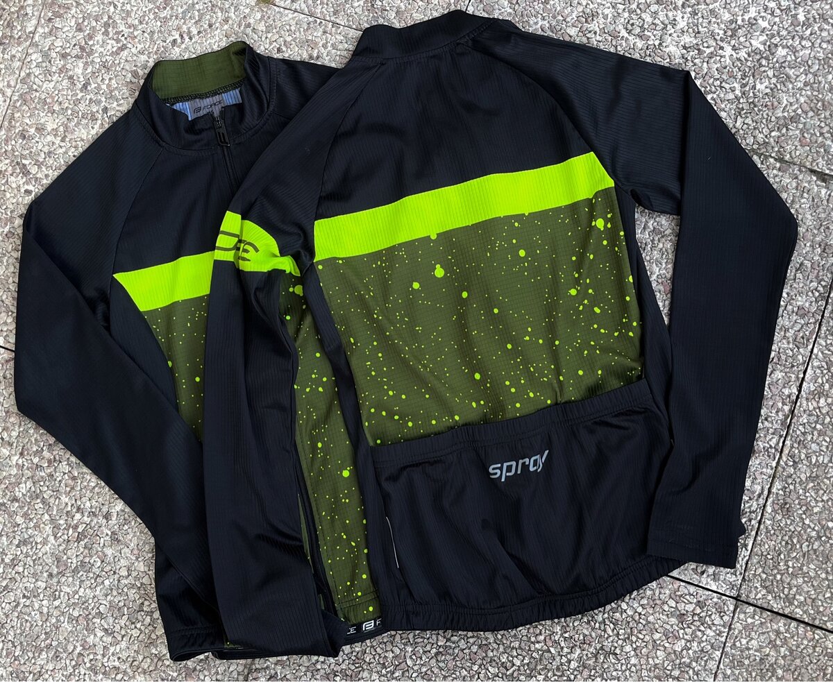 2x lehký cyklo dres s dl. rukávem Force vel. 158 / XS - 2