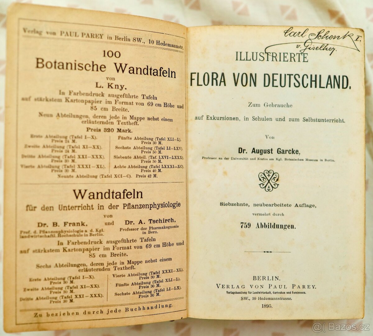 Ilustrovaná flóra Německa - vzácné - 2