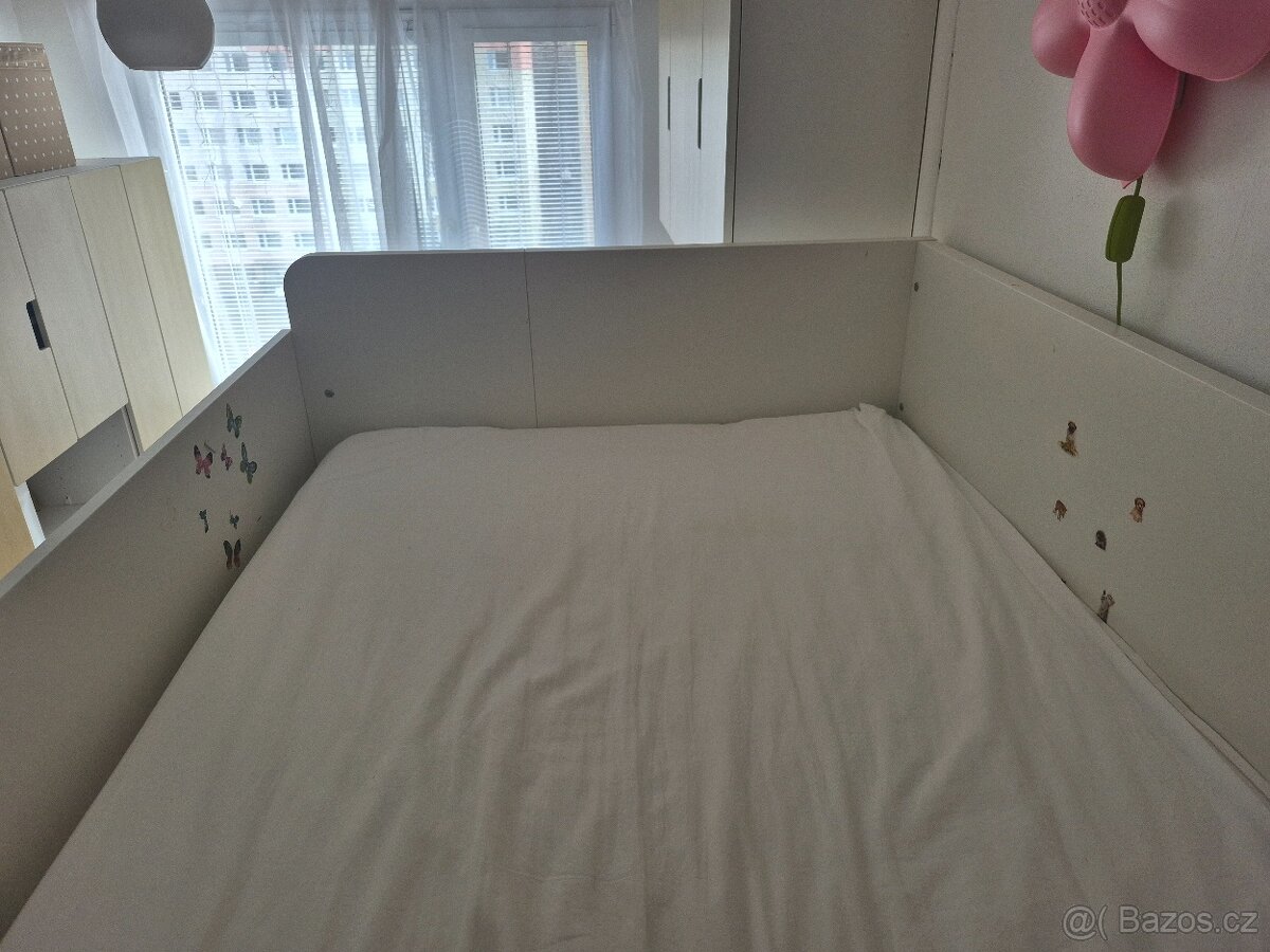 Dětská palanda s psacím stolem IKEA Samstad. - 2