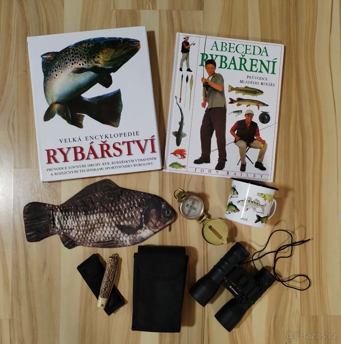 Kniha Encyklopedie rybářství, Abeceda rybaření, dalekohled.. - 2
