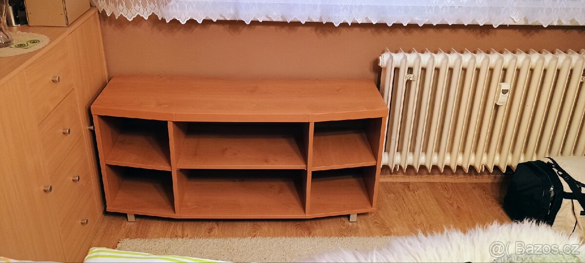 Tv a hifi stolek dřevo masiv - 2