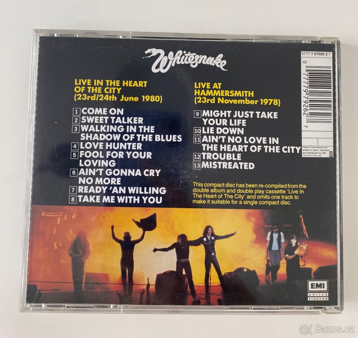 CD Whitesnake - Live… In The Heart Of The City - 2