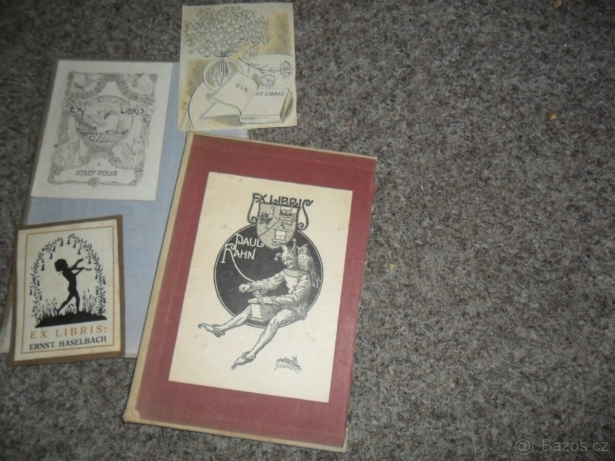 ex libris Paul Kahn, Cyril Bouda... - 2