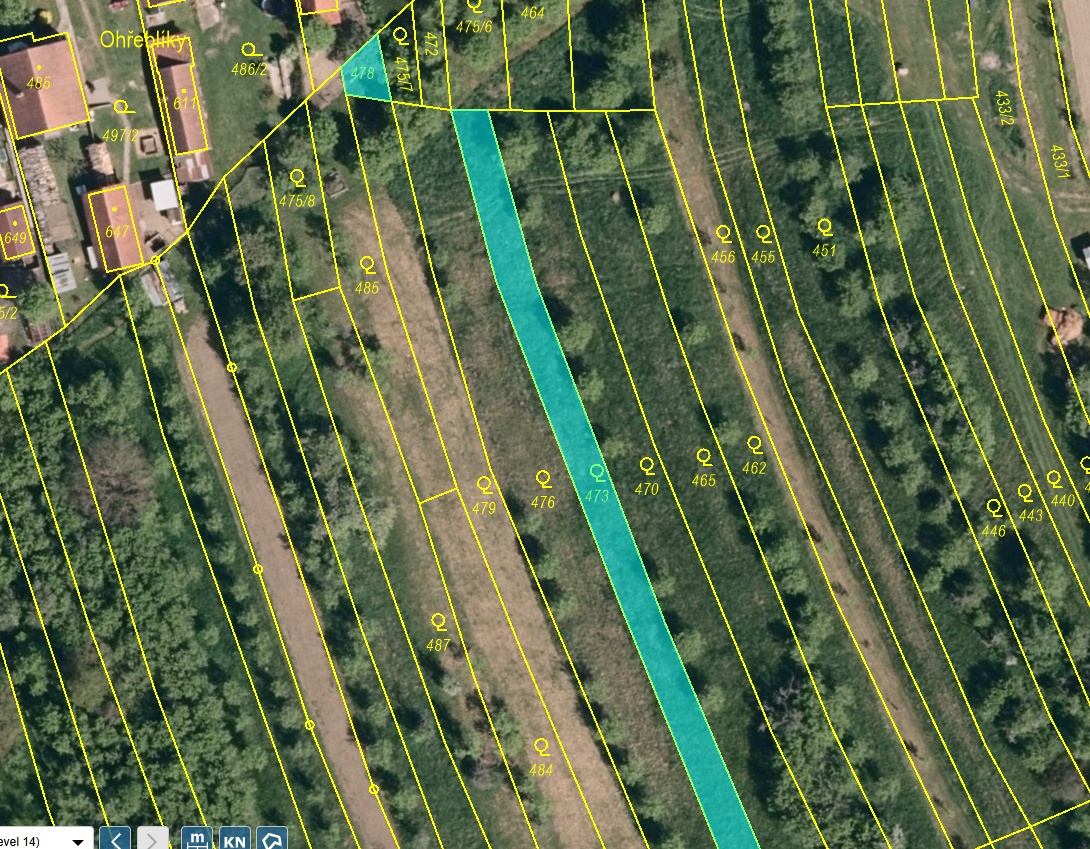 Pozemky ve Vysokém Poli 5576 m² – pohled 2