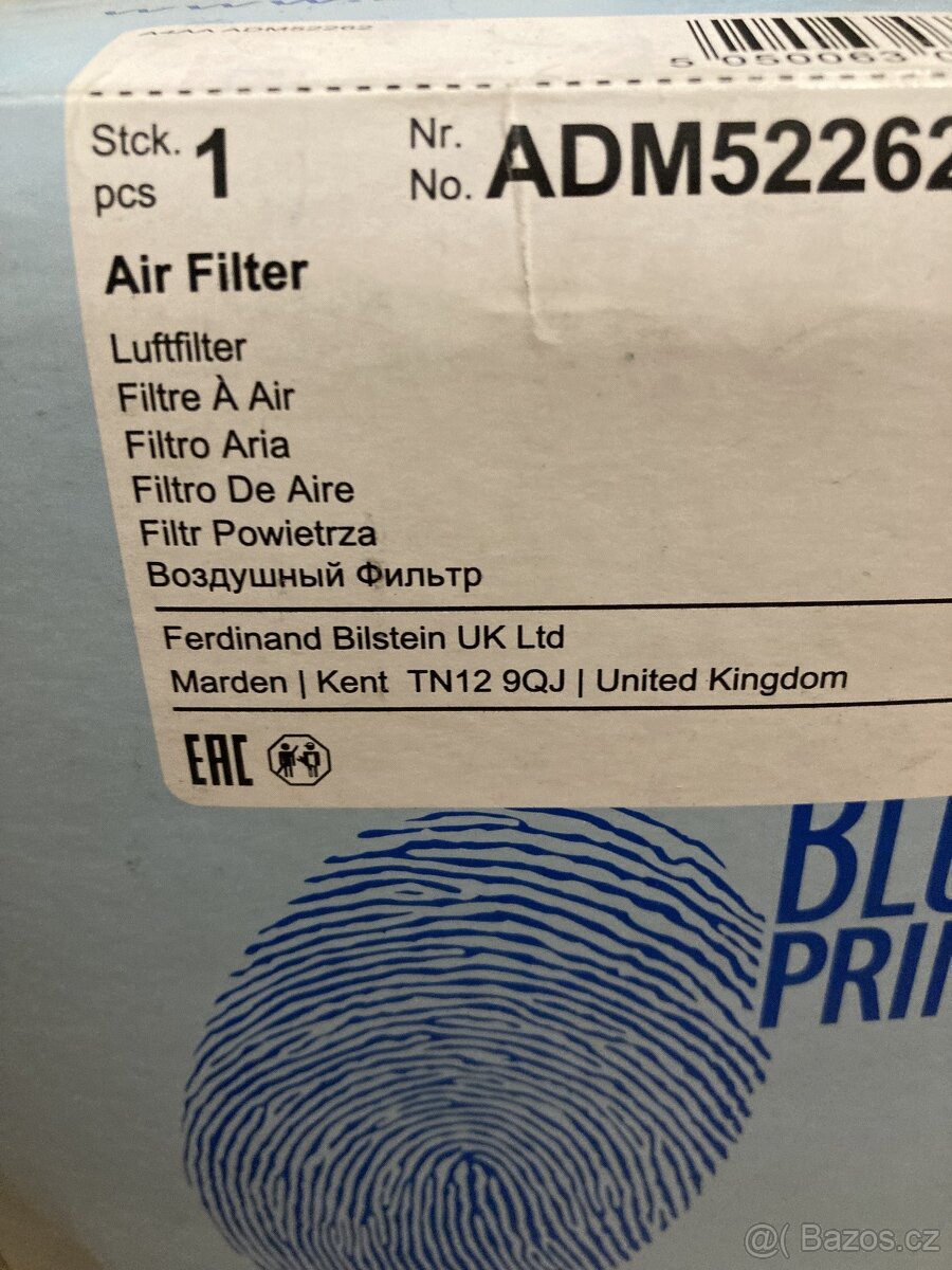 Vzduchový filtr blue print ADM 25262 - 2