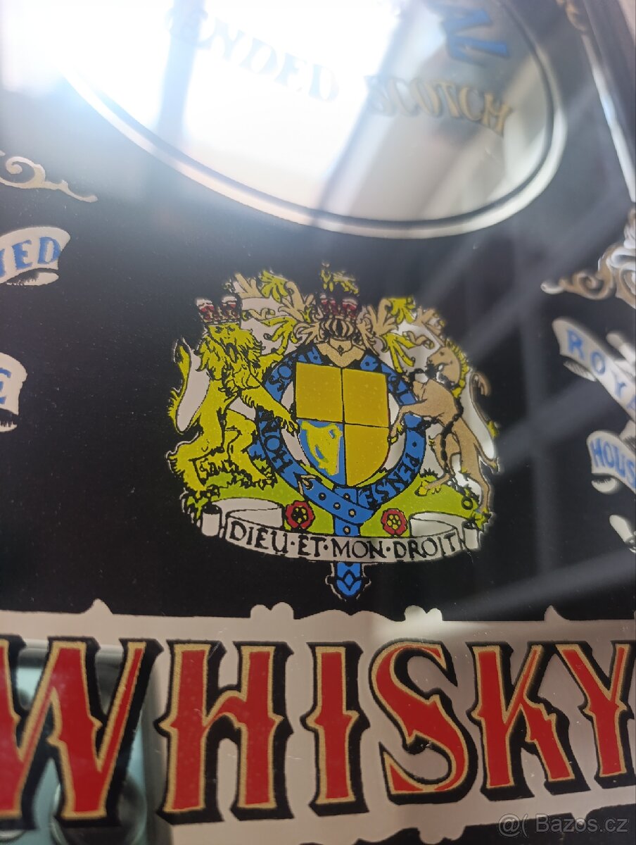 Vintage reklamní zrcadlo Chivas Regal Whisky – 70.léta - 2