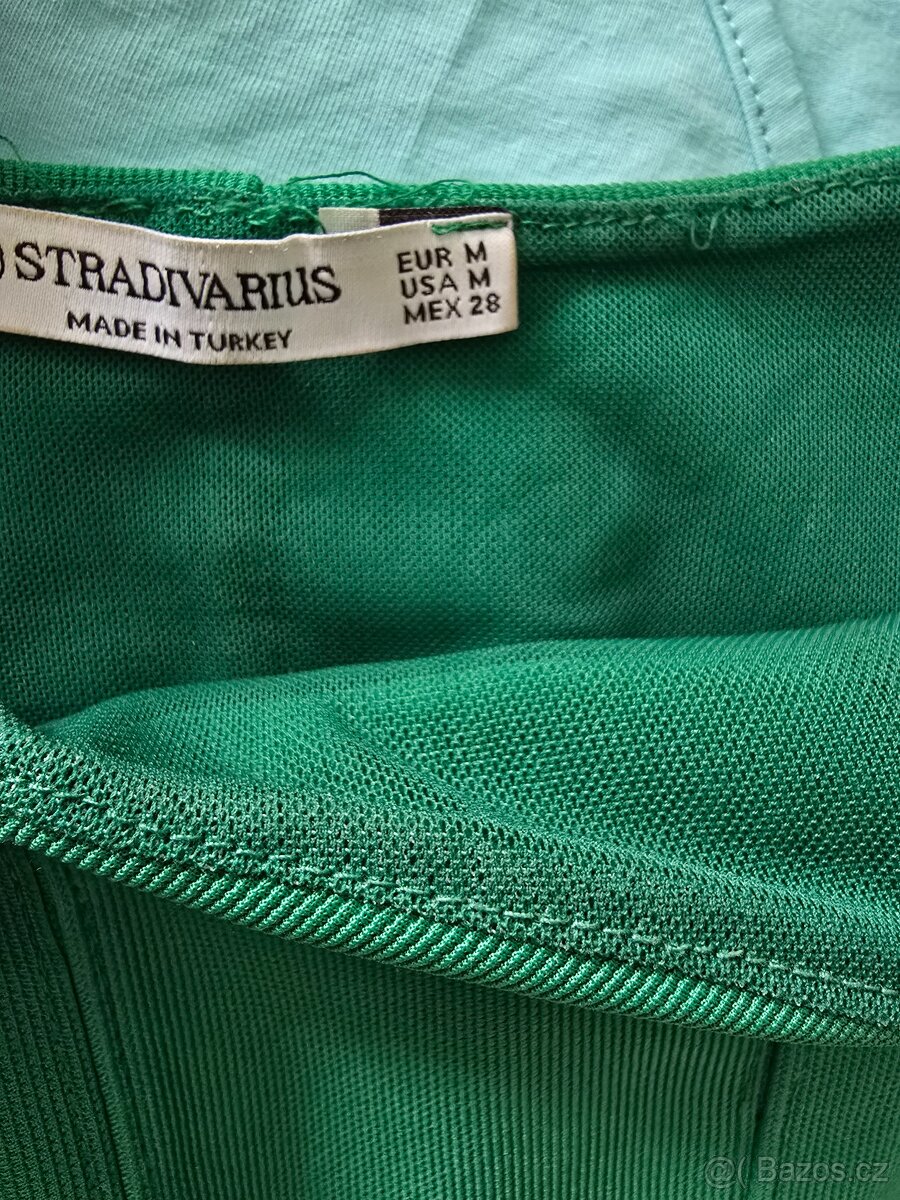 Krásný zelený crop top vel.M - 2