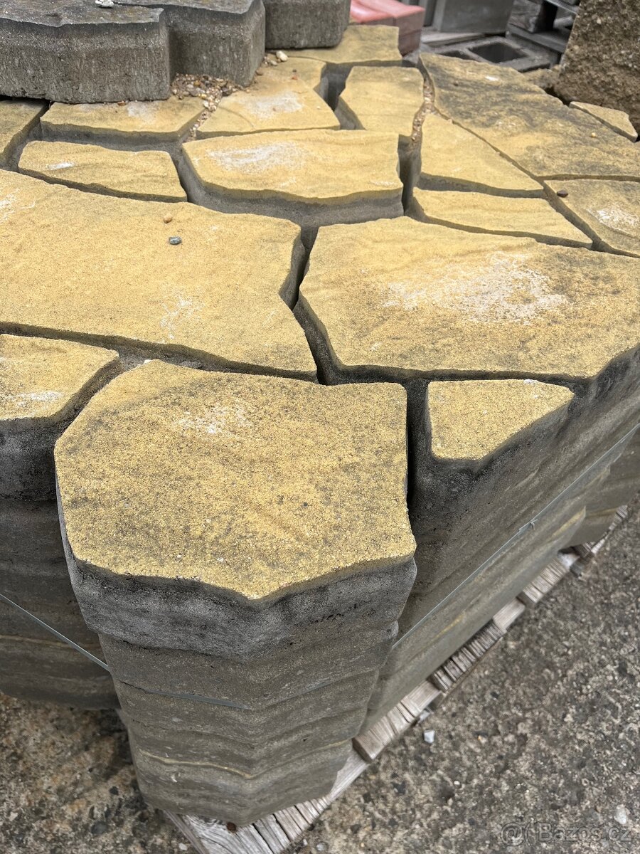Betonová dlažba Cantera žlutá - 2