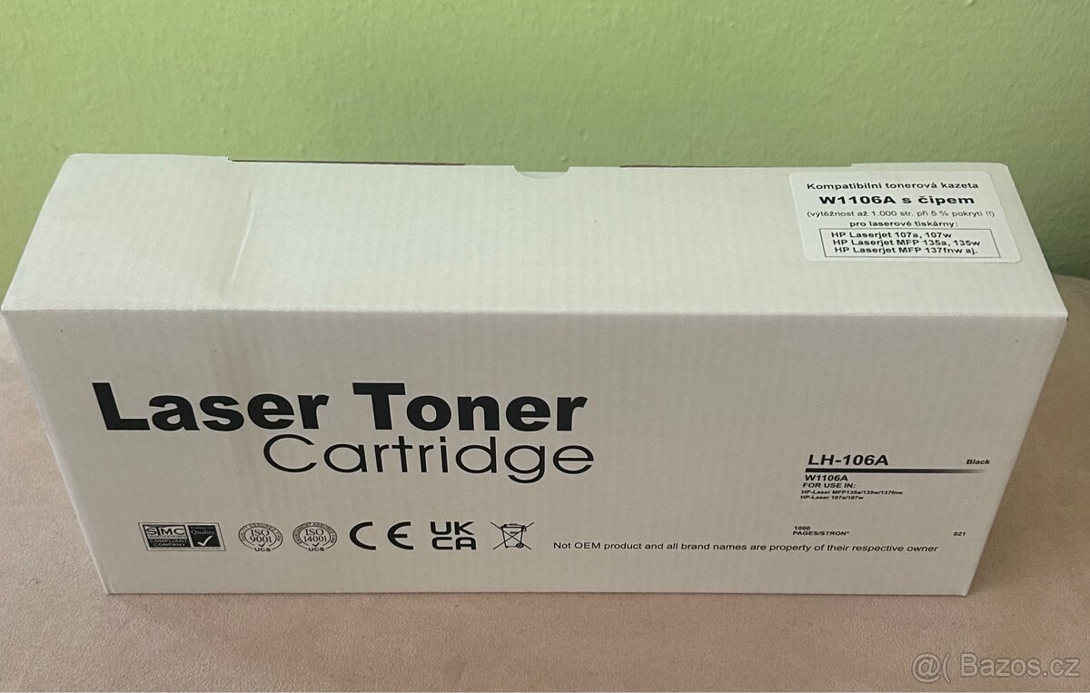 Kompatibilní toner HP W1106A s Čipem - 2