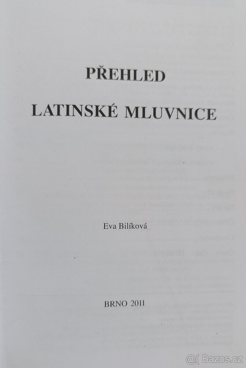 Přehled latinské mluvnice - 2