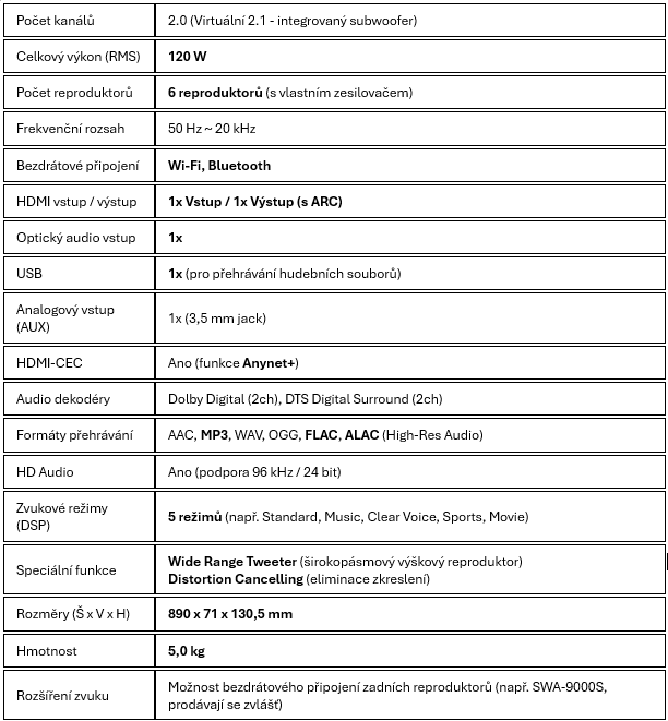 Soundbar Samsung HW-MS550/EN - 2