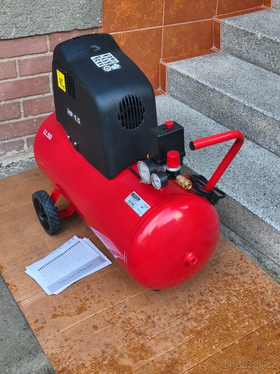 Prodám NEPOUŽITÝ Bezolejový kompresor NUAIR -50 LITRŮ. - 2