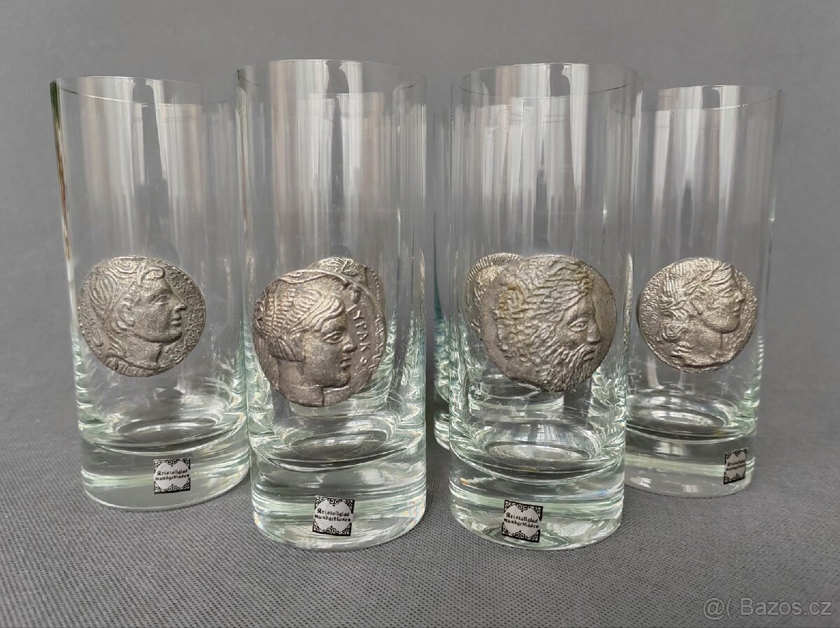 Krásná sada sklenic z foukaného křišťálu od Nastal (Německo) - 2