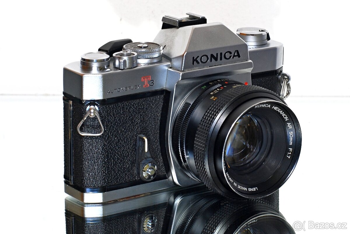 Konica Autoreflex T3 + Hexanon 1,7/50 po SERVISU - 2