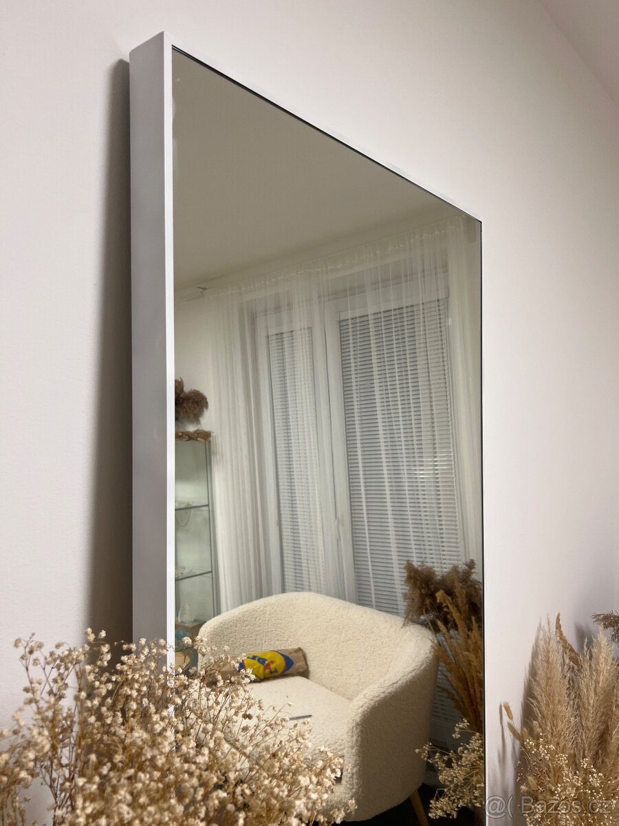 Velké zrcadlo v hliníkovém rámu - 2