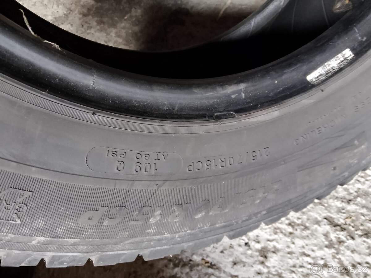 215/70/15CP 109q Michelin - letní pneu 2ks dodávkové - 2