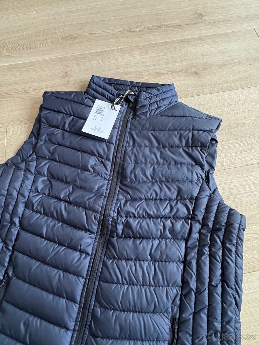 Péřová vesta Goodyear, vel. L, modrá, nová - 2