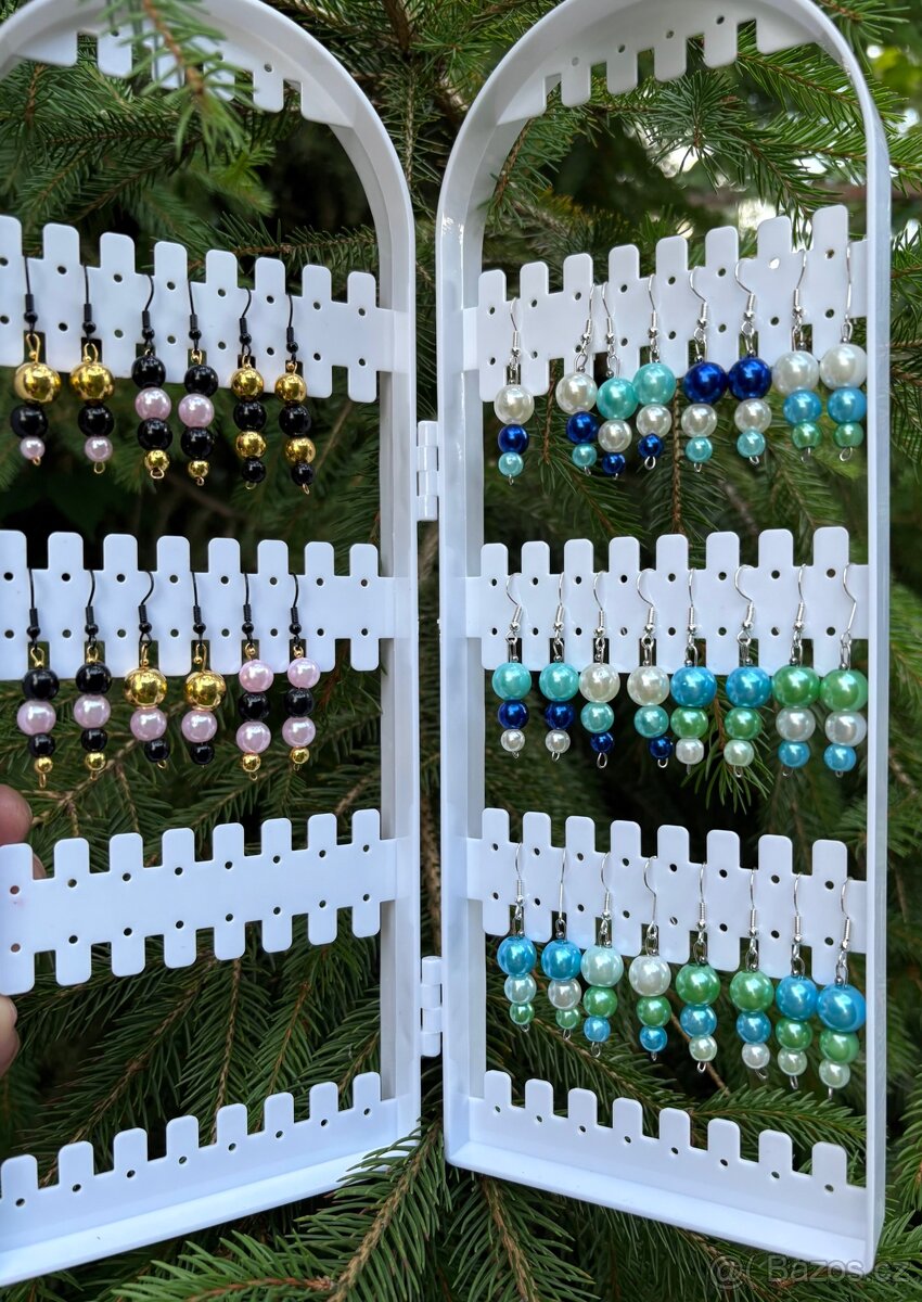 Náušnice visací perličky - 2