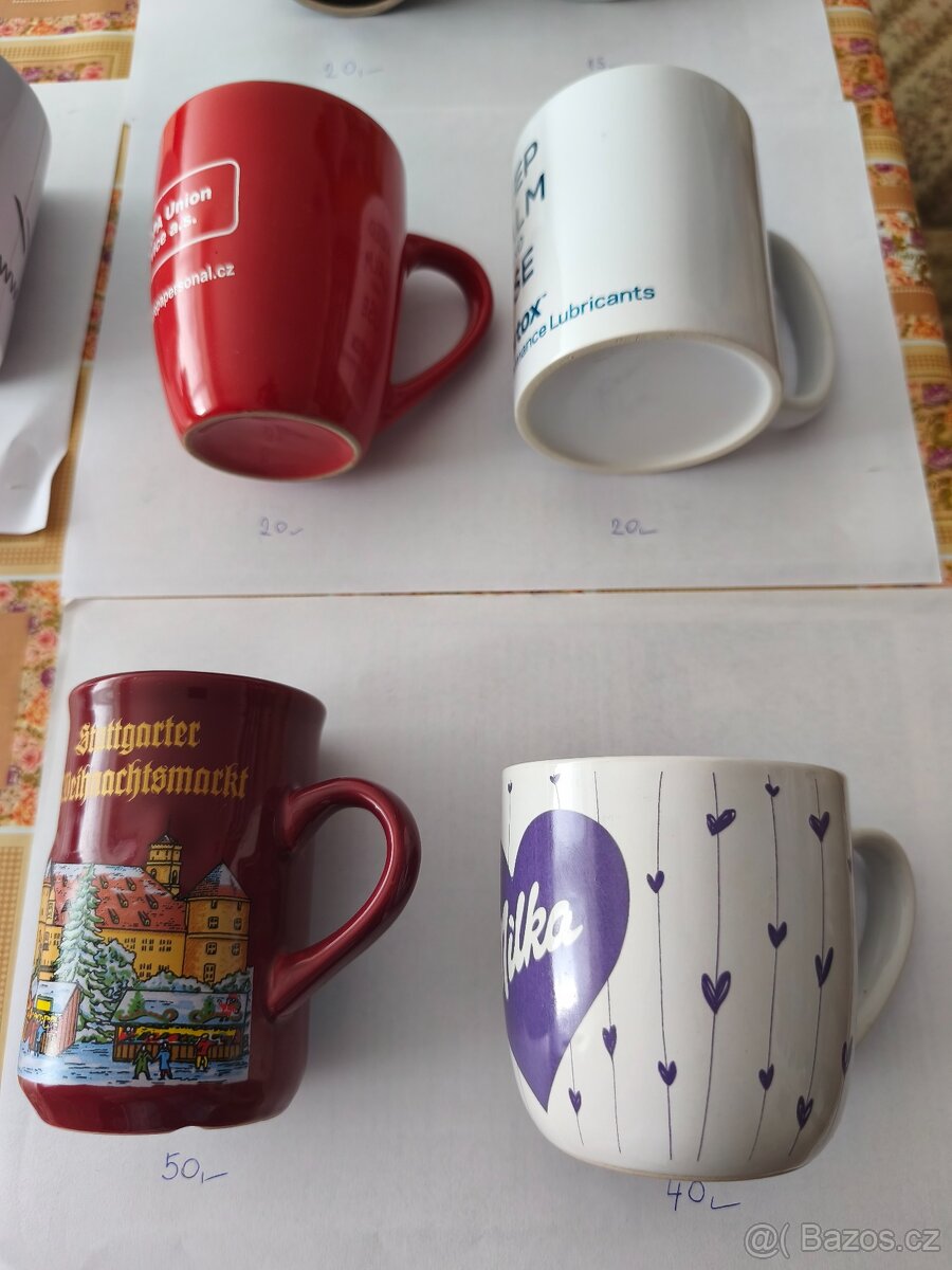 Nabídka hrníčků, skla... - 2