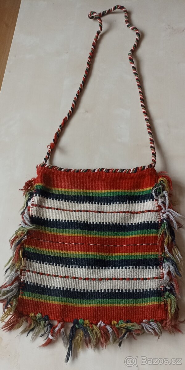 Vlněná ručně tkaná taška - 2