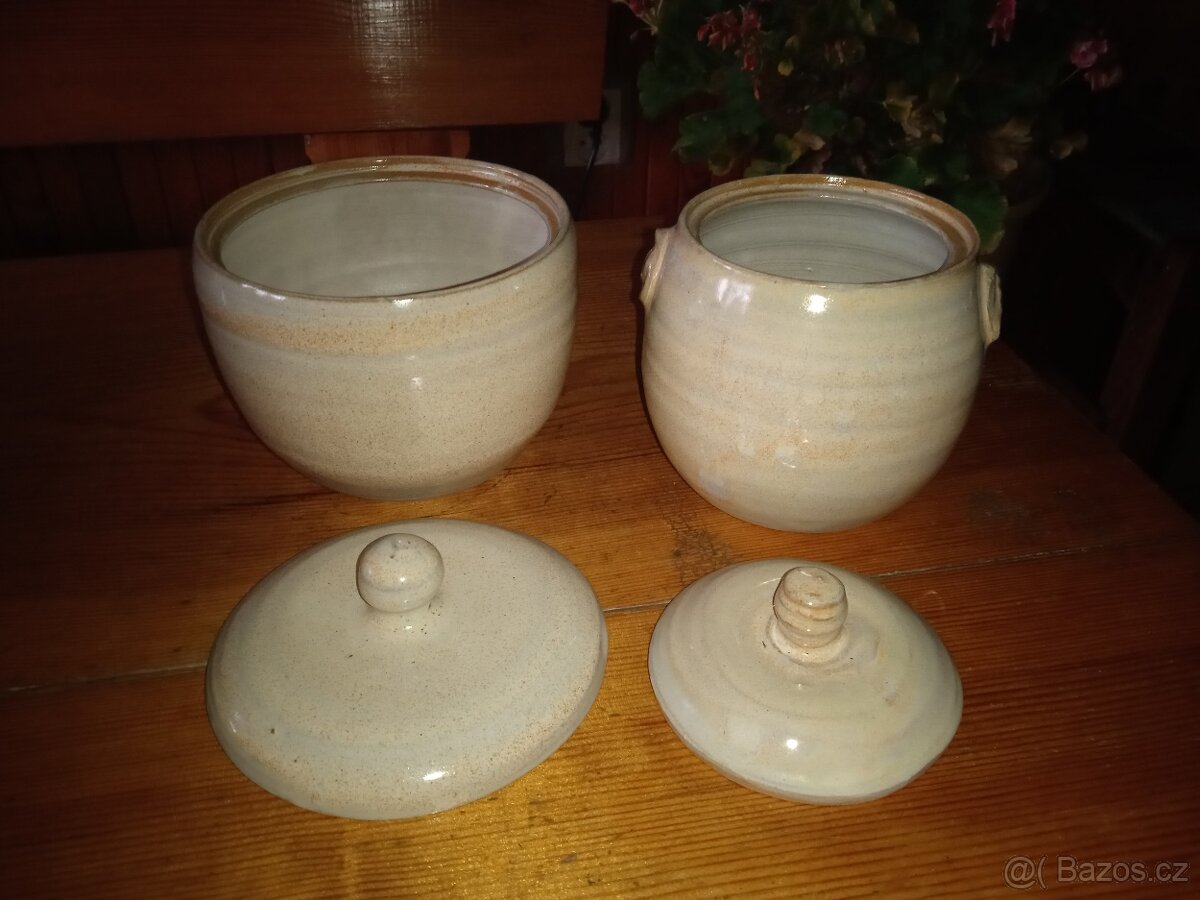 Keramický hrníčky s pokličkou - 2