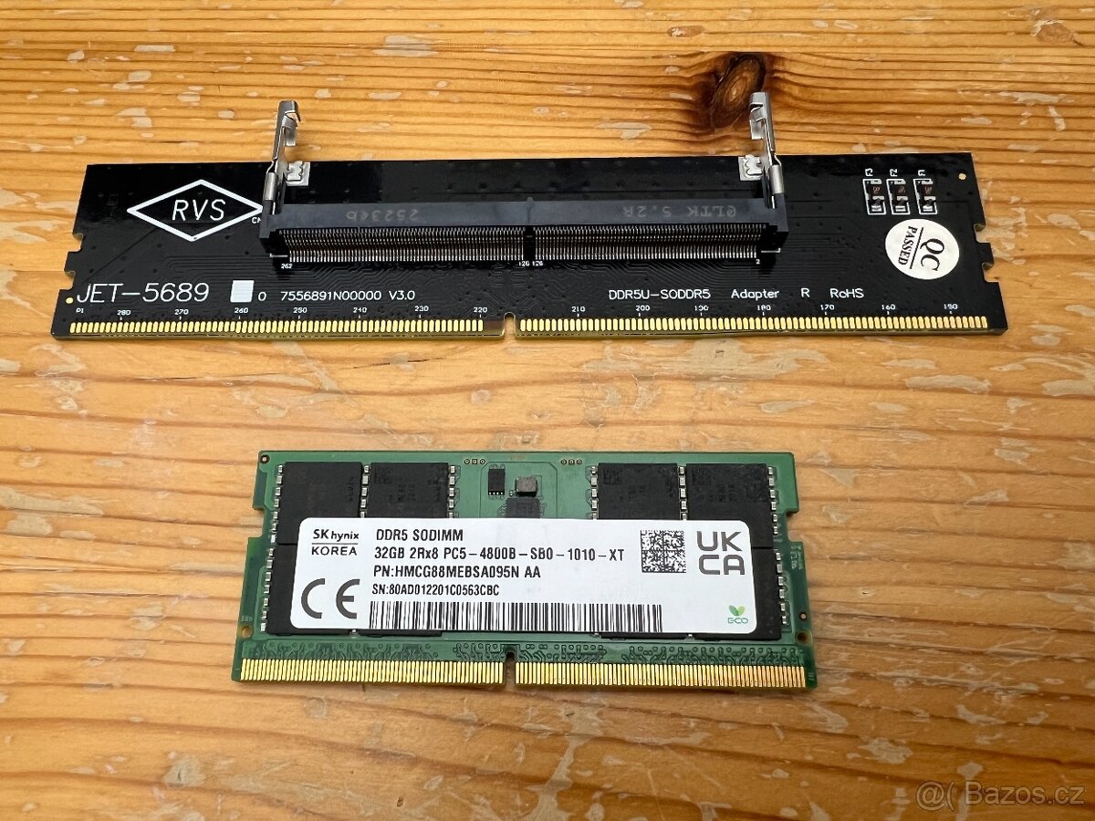 DDR5 32GB 4800MHz SO-DIMM +Adaptér do PC - 2