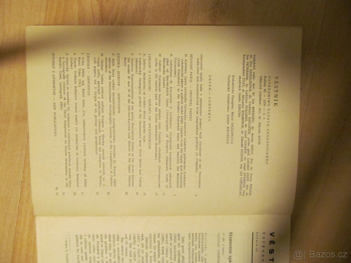 Věstník ÚÚG 1970 č. 1 - 2