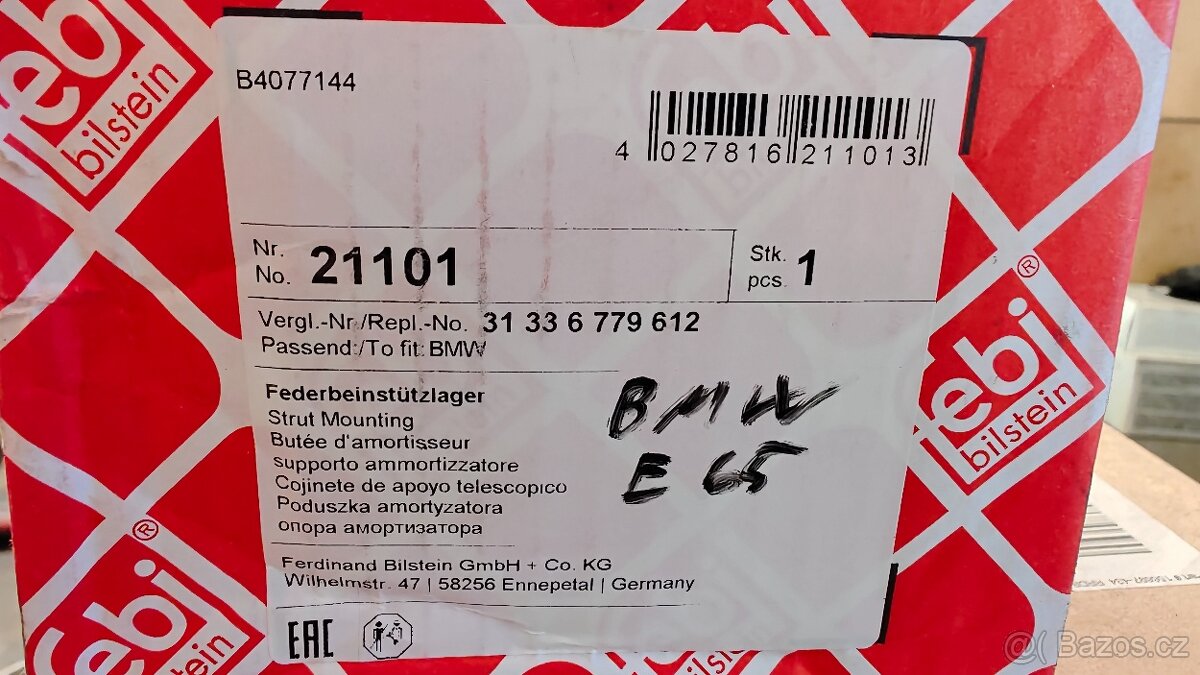Ložiska předních tlumičů FEBI BMW e65 - 2