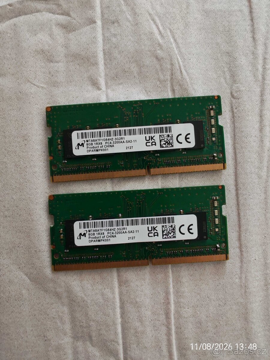 Micron 8GB DDR4 3200MHz SO-DIMM (PC4-25600) - 2