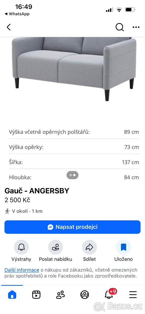 Ikea gauč Angersby - 2