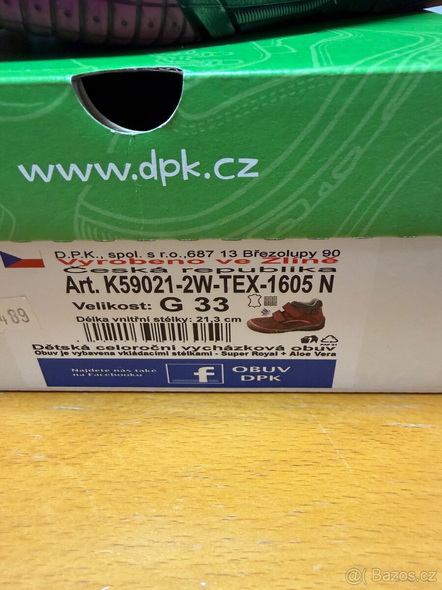 Dětské boty vel. 33 s membránou - 2