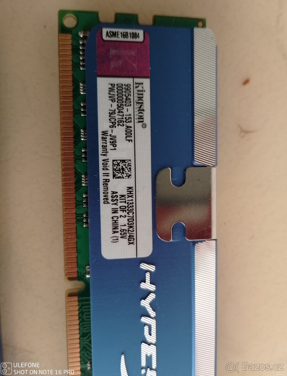 Kingston HyperX 4GB(2X2GB) 1333MHz DDR3 - 2