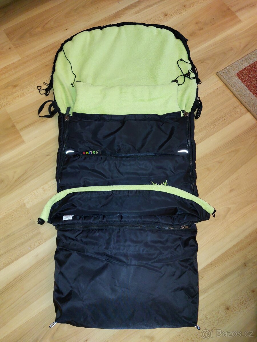 Fusak zimní univerzální EMITEX černo zelený - 2