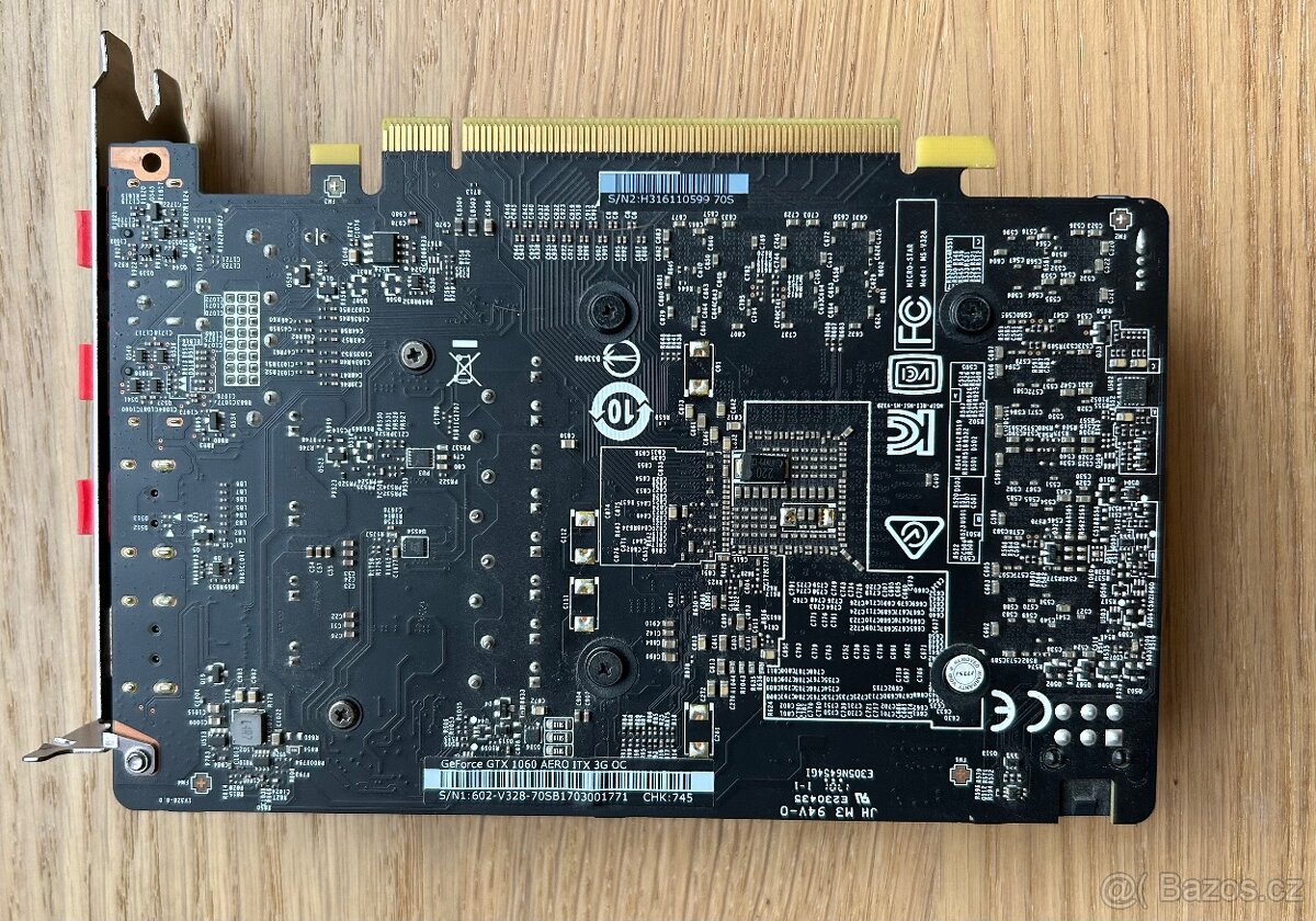 MSI GeForce GTX 1060 AERO ITX 3GB OC - grafická karta - 2