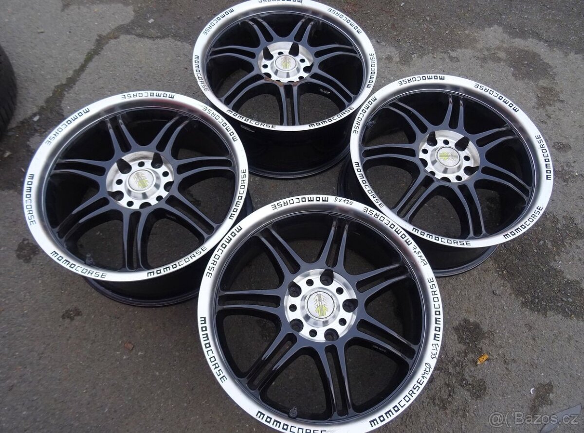 Alu disky origo Momo Corse, 17", 5x120, ET 35, šířka 7,5J - 2