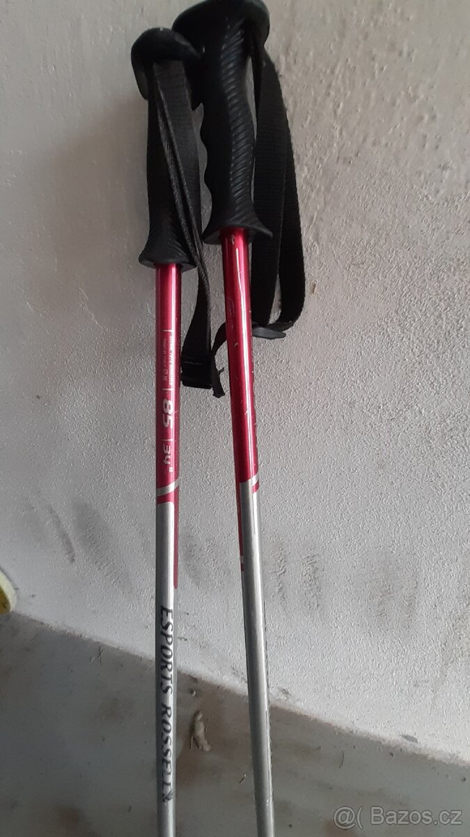 Dětské sjezdové hole 85 cm hliníkové - 2