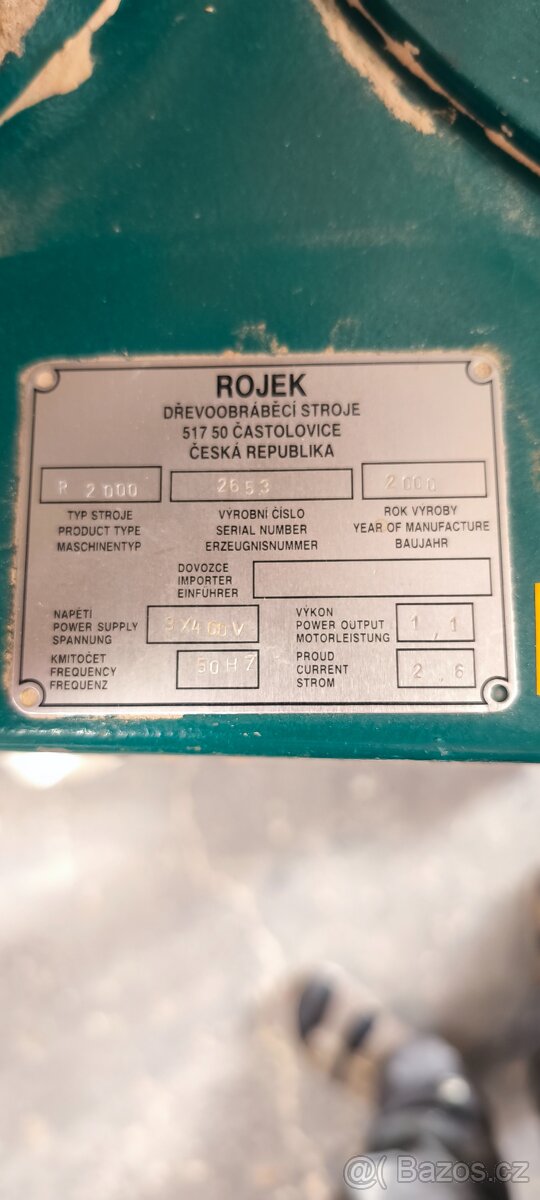 Prodám odsávání prachu a pilin Rojek r2000 - 2