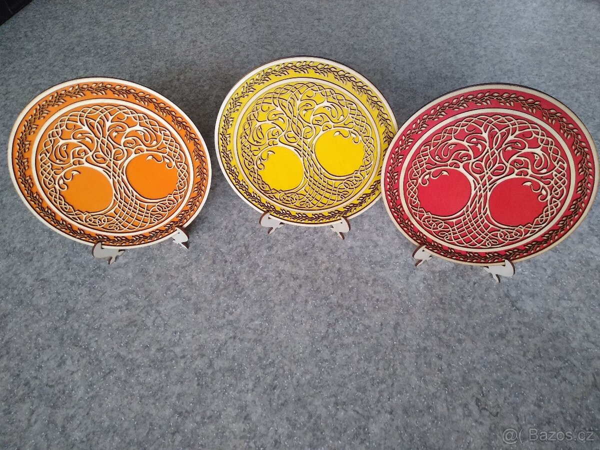 Strom života - frézovaný reliéf prům. 20,5cm - 2