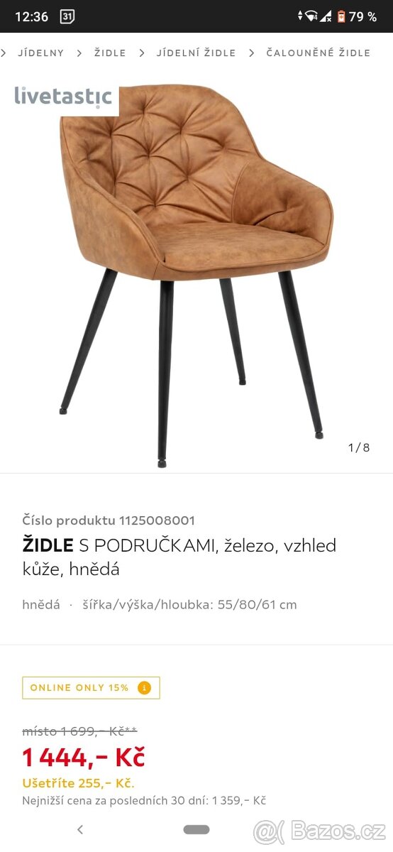 Židle/křesílko 2 ks - 2