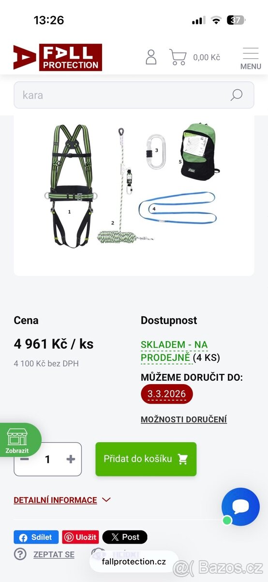 Souprava KRATOS SAFETY FA8010401 - 2
