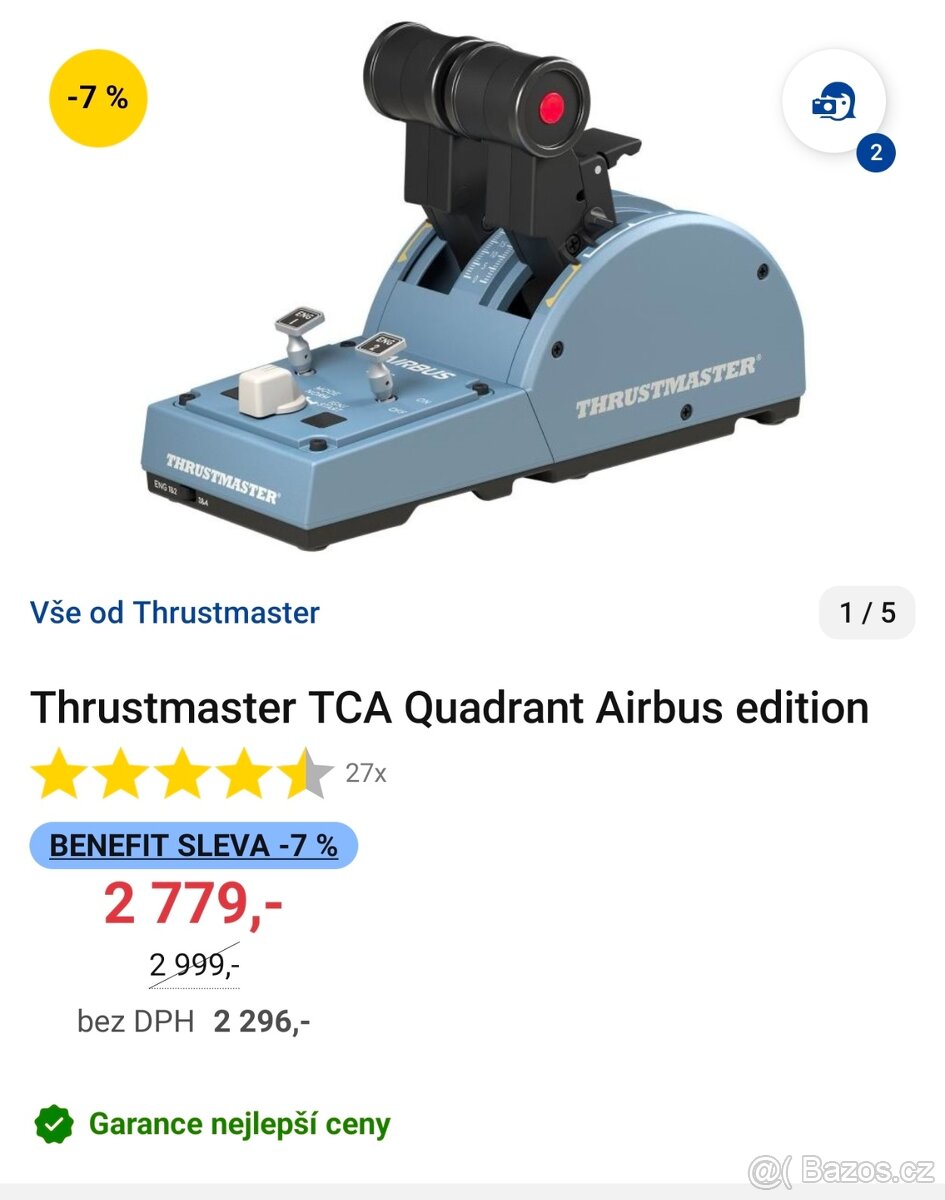 Thrustmaster TCA complet 3x Airbus edition - 2
